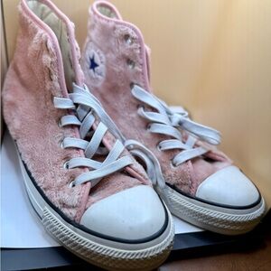 Pink High-Top Sneakers
